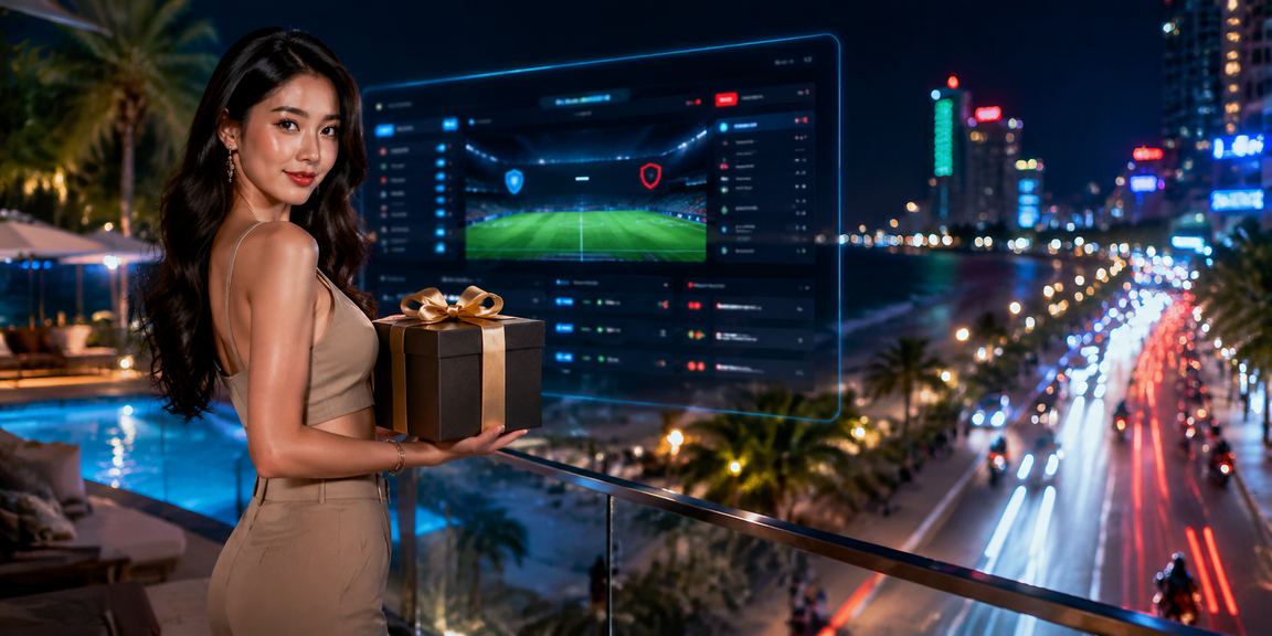 Người dùng Nha Trang theo dõi kèo bóng đá và đặt cược trực tuyến trong bầu không khí neon rực rỡ